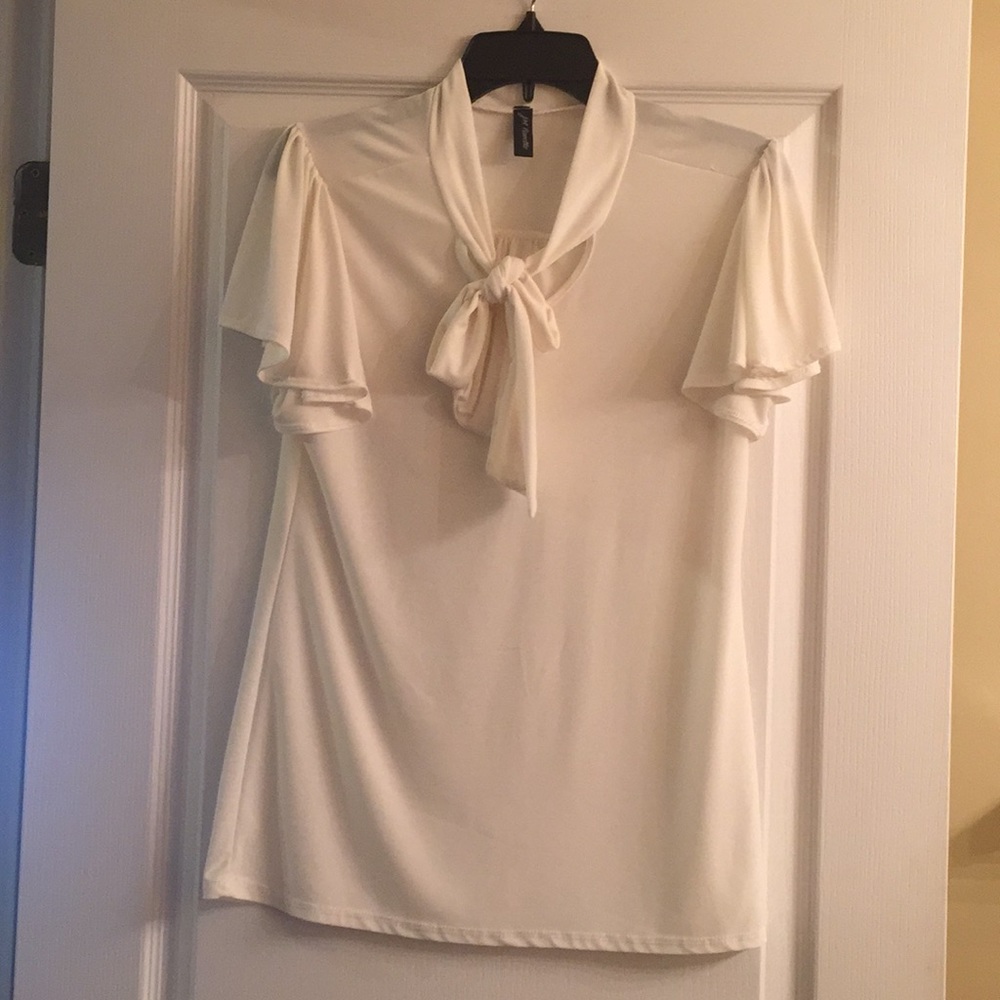 JM Fleurette blouse with tie